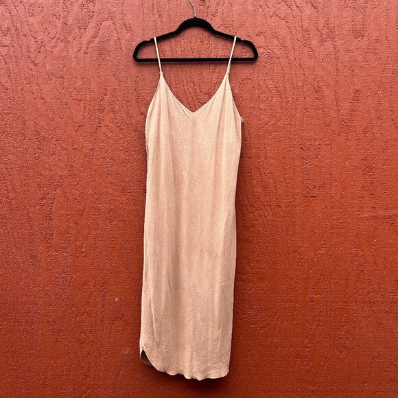 Ozma Raw Silk Slip Dress - Picture 1 of 4